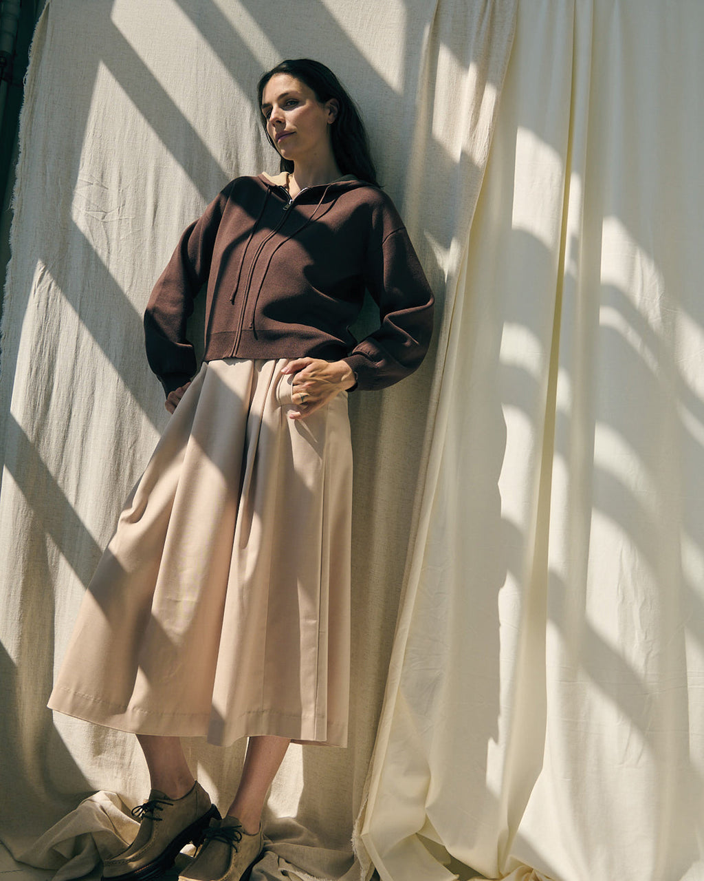 LA ROUGE ApS Sofie Hoodie Sweatshirt Brown