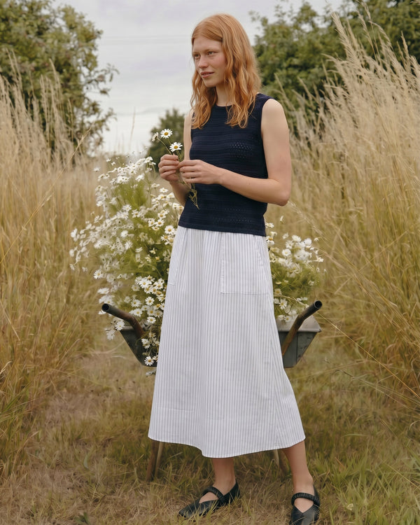 LA ROUGE ApS Stinna Skirt Skirt Blue/White