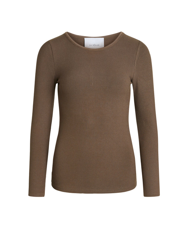 LA ROUGE ApS NOOS - Lisa L/S t-shirt T-shirt Brown