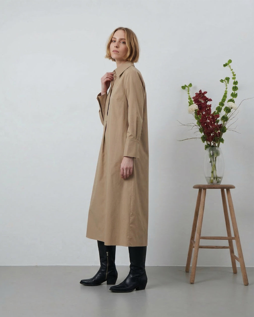 LA ROUGE ApS NOOS - Kamilla Shirt Dress Dress Sand