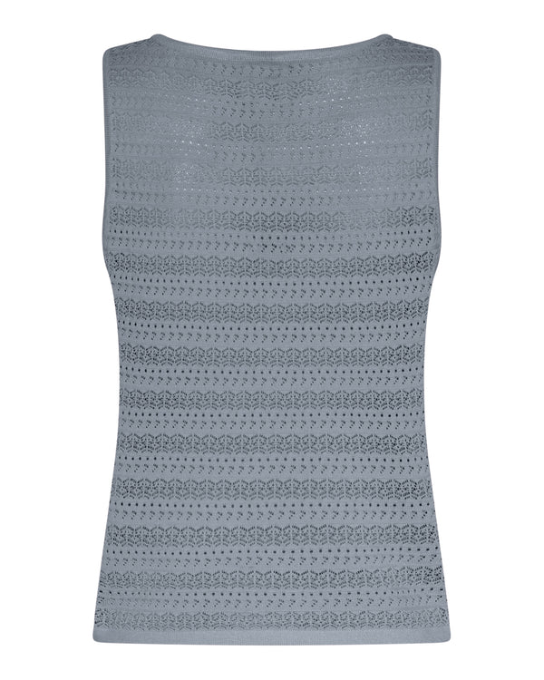 LA ROUGE ApS Alma Knit Top Top Faded Blue