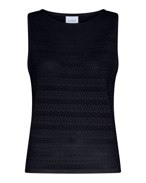 LA ROUGE ApS Alma Knit Top Top Navy