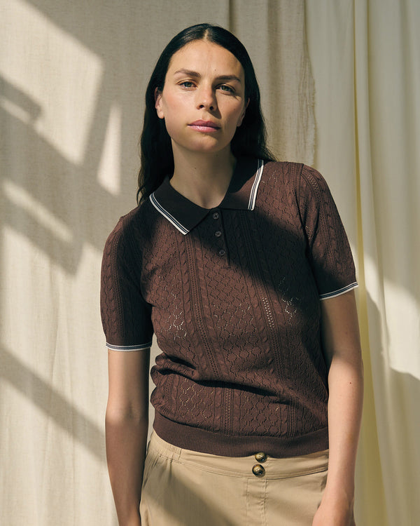 LA ROUGE ApS Alma Polo Polo Shirt Brown