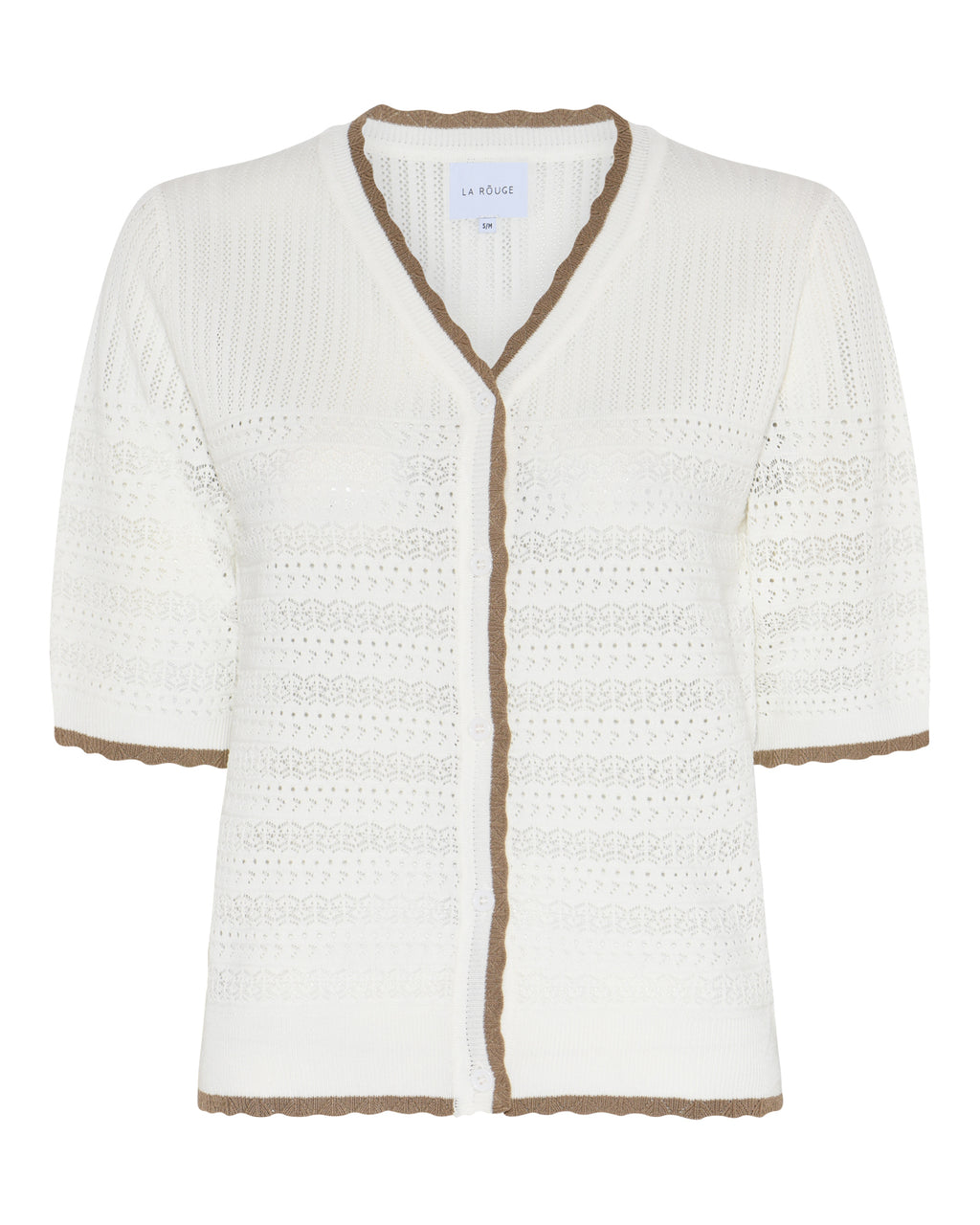 LA ROUGE ApS Alma S/S Cardigan Cardigan Off White