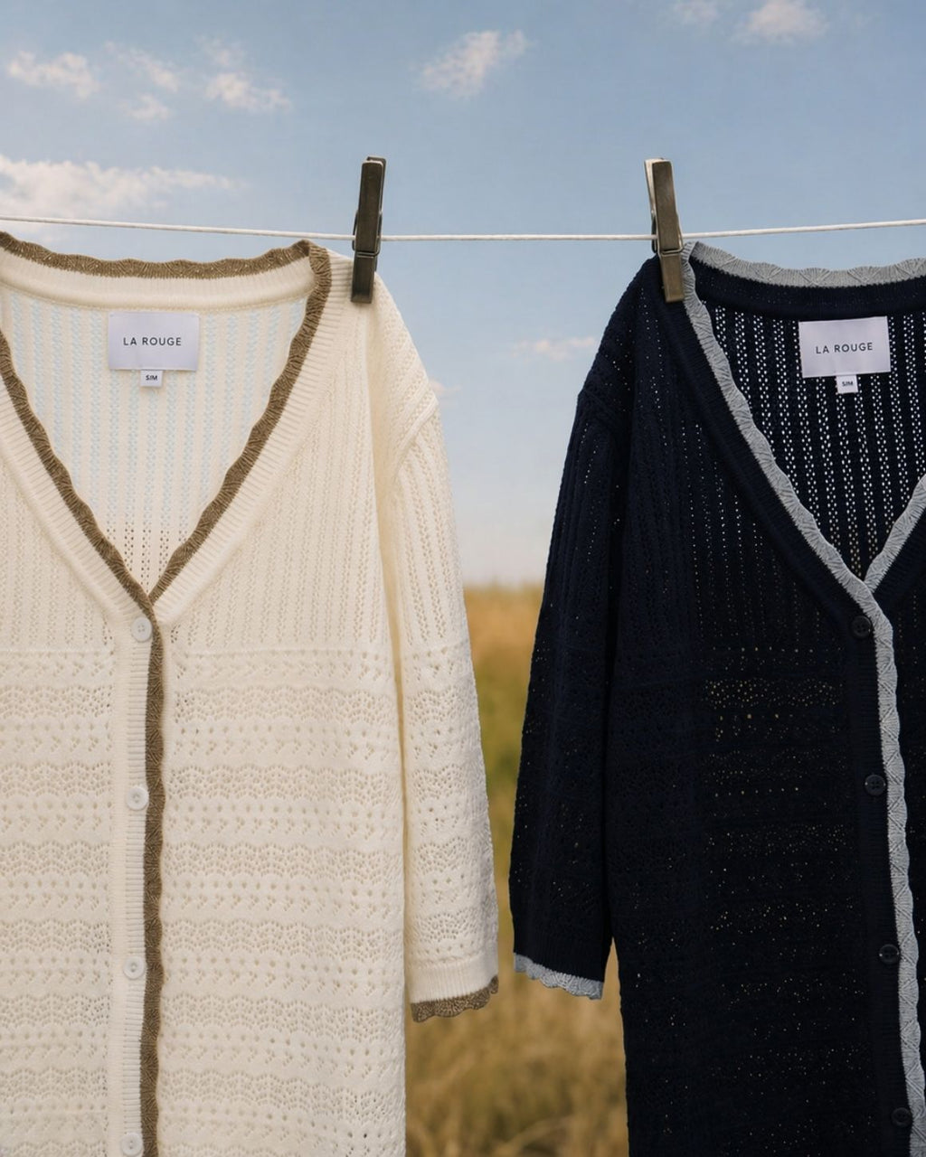 LA ROUGE ApS Alma S/S Cardigan Cardigan Off White