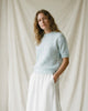 LA ROUGE ApS Alpa S/S Knit Knit Light Blue Melange