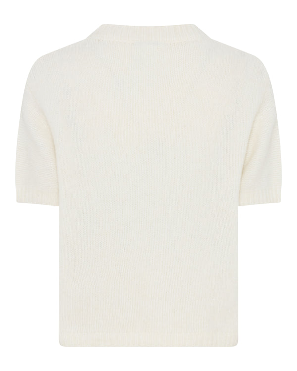 LA ROUGE ApS Alpa S/S Knit Knit Off White