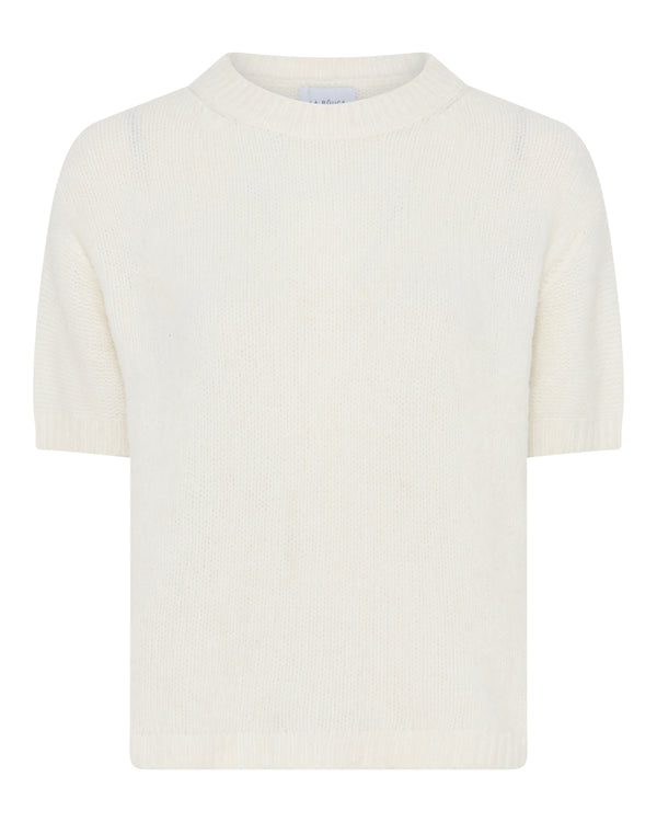 LA ROUGE ApS Alpa S/S Knit Knit Off White