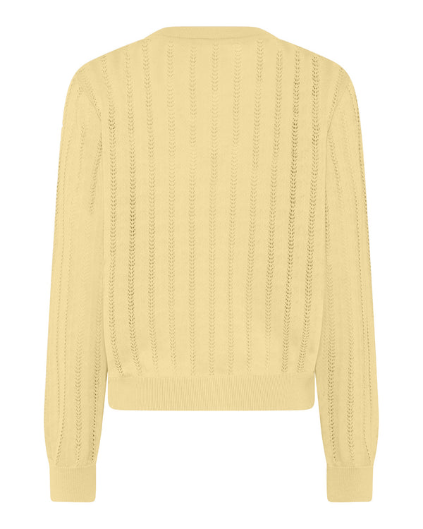LA ROUGE ApS Anette Cardigan Knit Light Yellow