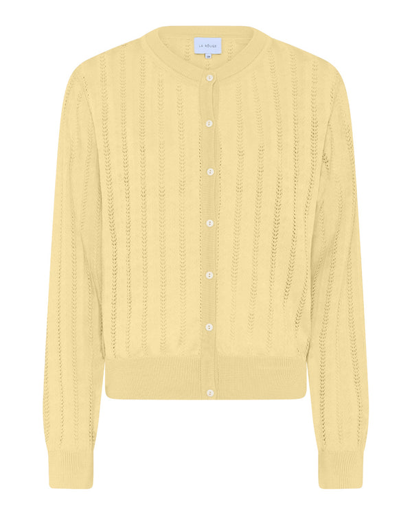 LA ROUGE ApS Anette Cardigan Knit Light Yellow