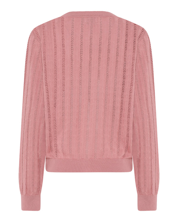 LA ROUGE ApS Anette Cardigan Knit Rose