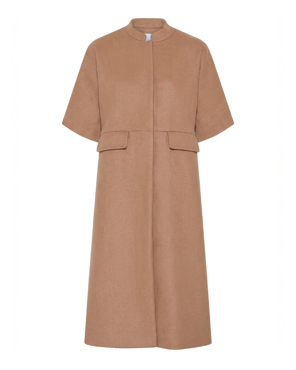LA ROUGE ApS Anette Wool Cape - Long Jacket Camel