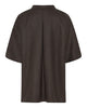 LA ROUGE ApS Anette Wool Cape - Short Jacket Dark Brown Melange