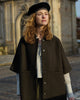 LA ROUGE ApS Anette Wool Cape - Short Jacket Forest Green