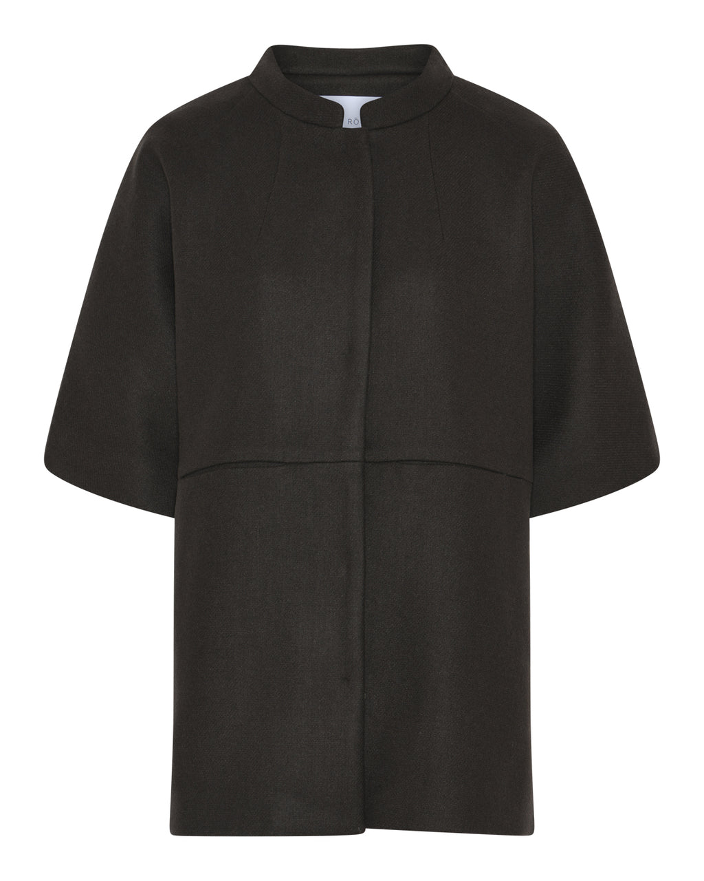 LA ROUGE ApS Anette Wool Cape - Short Jacket Forest Green