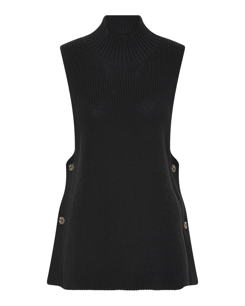 LA ROUGE ApS Anette knit waistcoat Waistcoat Black