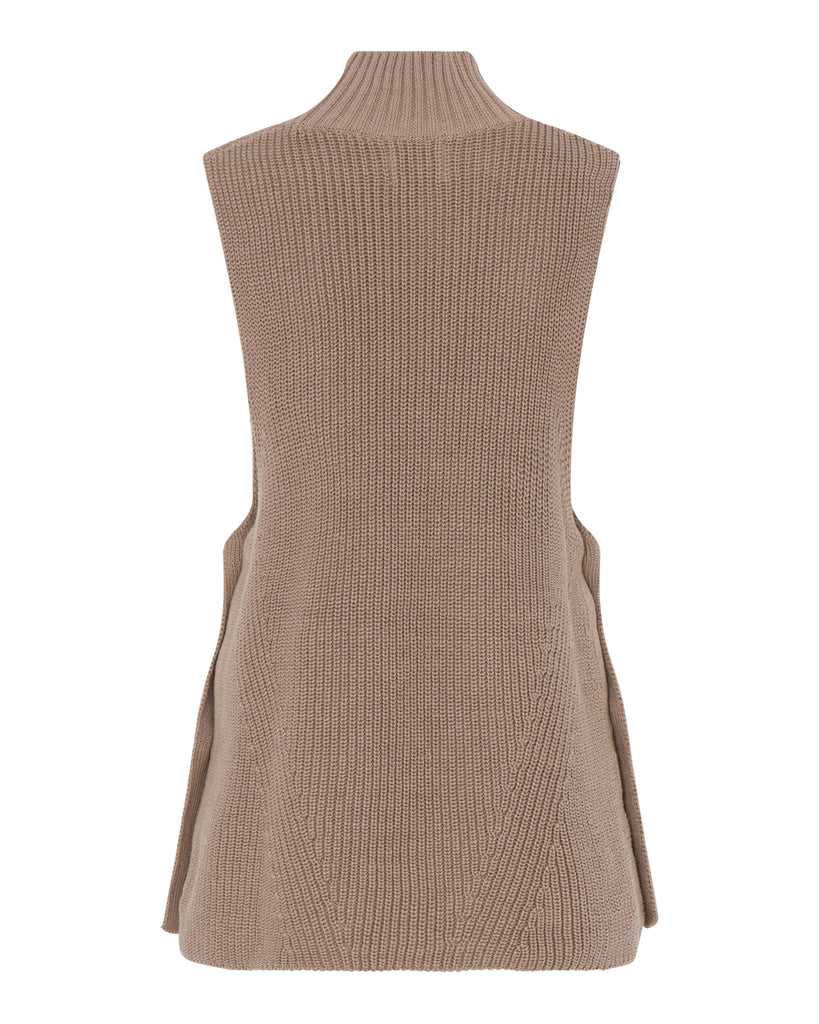 LA ROUGE ApS Anette knit waistcoat Waistcoat Camel