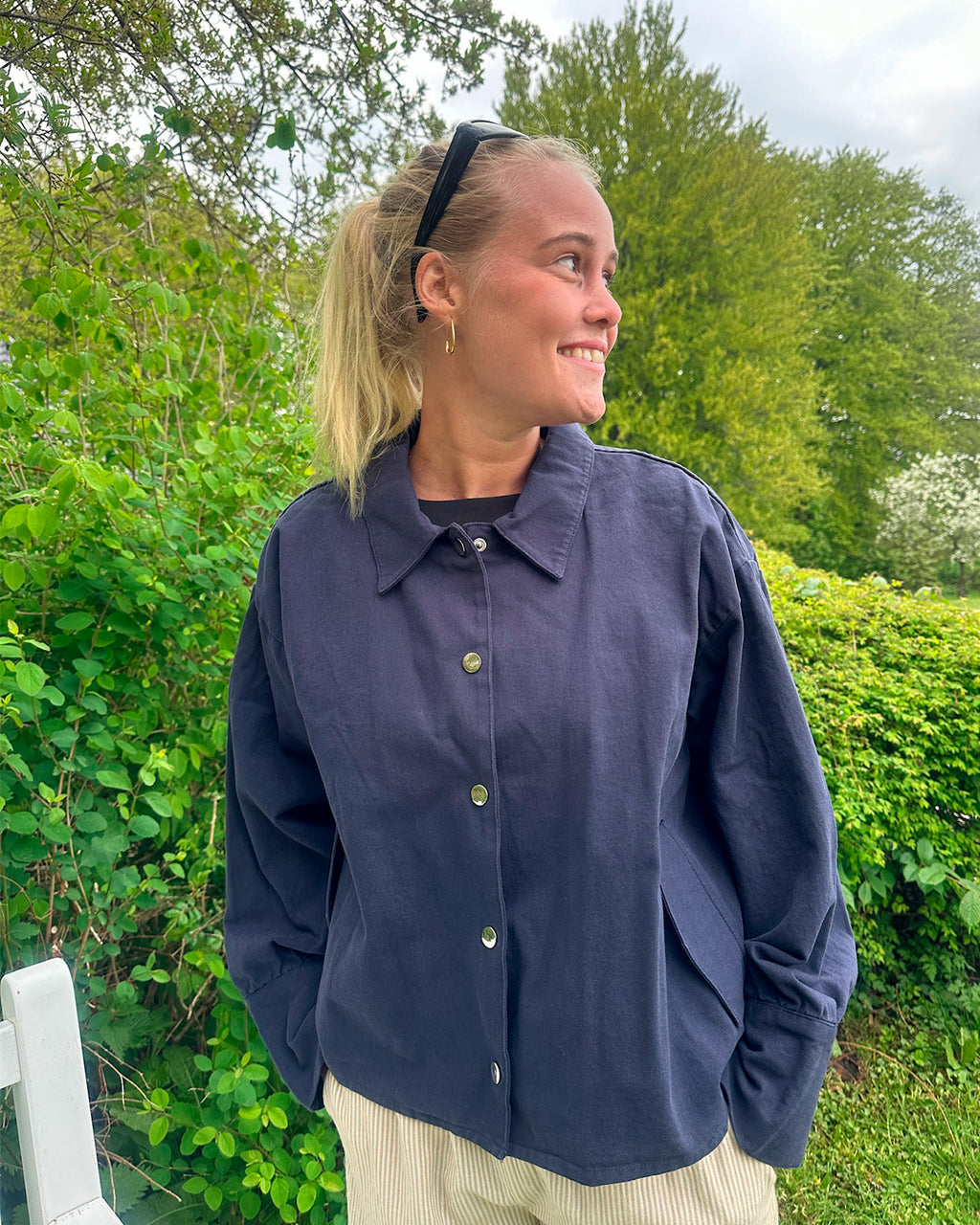 LA ROUGE ApS Augusta Shirt Jacket Jacket Navy