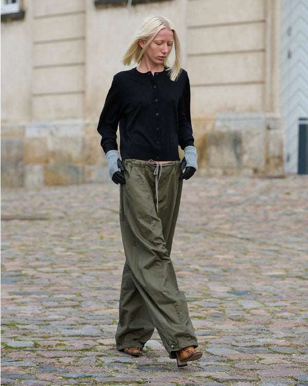 LA ROUGE ApS Baggy Pants Pants Army Green