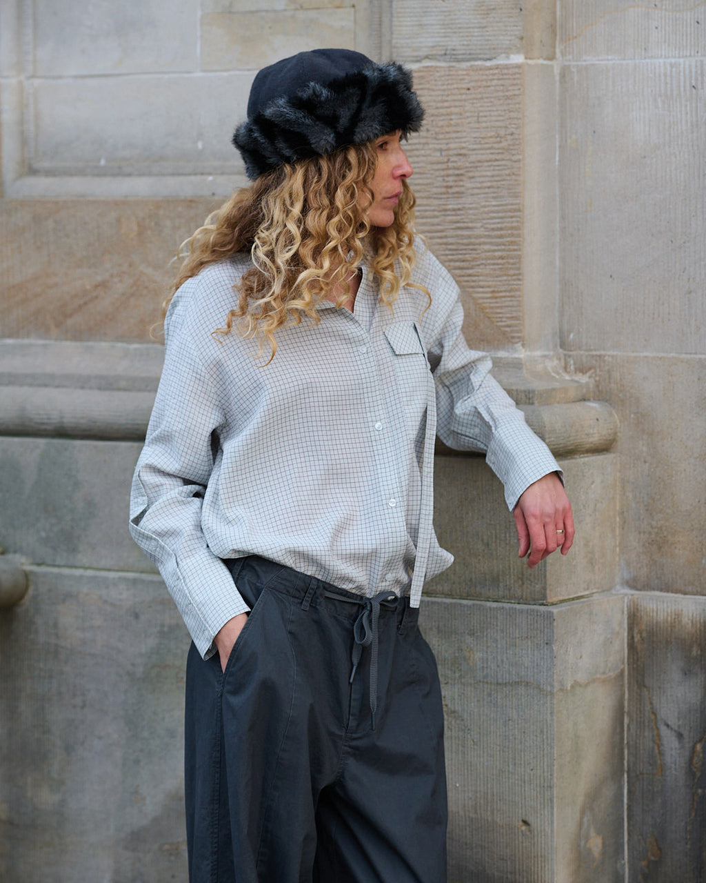 LA ROUGE ApS Baggy Pants Pants Dark Grey