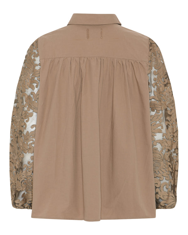 LA ROUGE ApS Bettina Shirt Shirt Camel