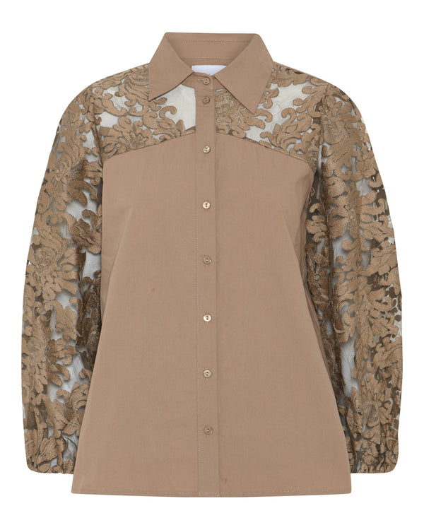 LA ROUGE ApS Bettina Shirt Shirt Camel