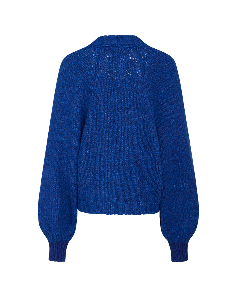 LA ROUGE ApS Bolette Cardigan Knit Bright Blue