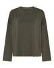 LA ROUGE ApS Boxy L/S T- Shirt T-shirt Army Green