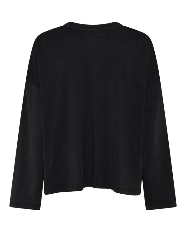 LA ROUGE ApS Boxy L/S T- Shirt T-shirt Black