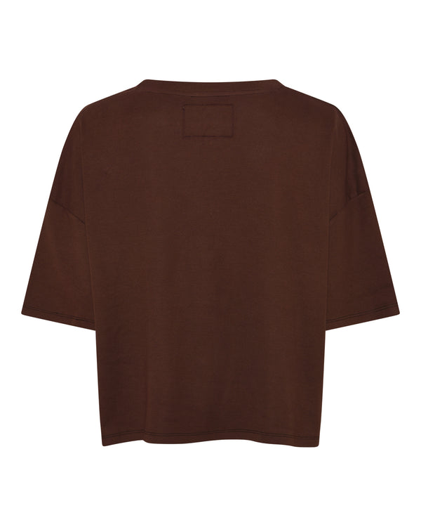 LA ROUGE ApS Boxy T-shirt T-shirt Dark Brown