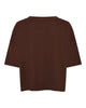 LA ROUGE ApS Boxy T-shirt T-shirt Dark Brown