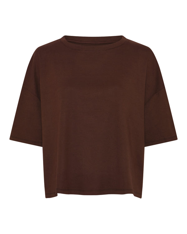 LA ROUGE ApS Boxy T-shirt T-shirt Dark Brown