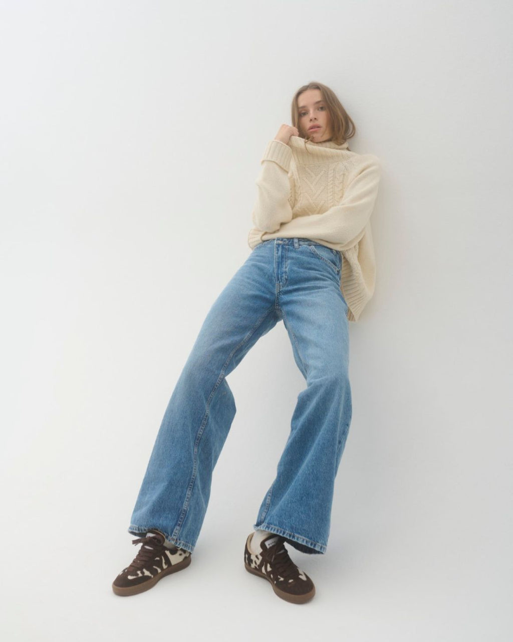 LA ROUGE ApS Cana Cable Knit Knit Off White