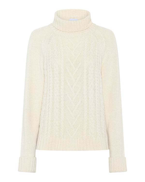 LA ROUGE ApS Cana Cable Knit Knit Off White