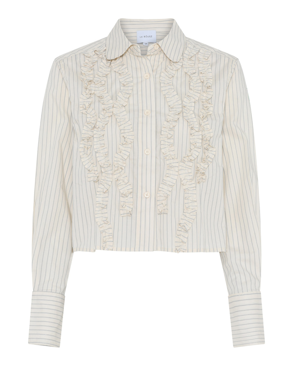 LA ROUGE ApS Candy Cropped Shirt Shirt Sand stripe