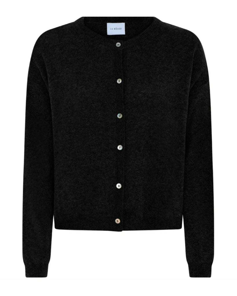 LA ROUGE ApS Cassandra Knit Cardigan Cardigan Black