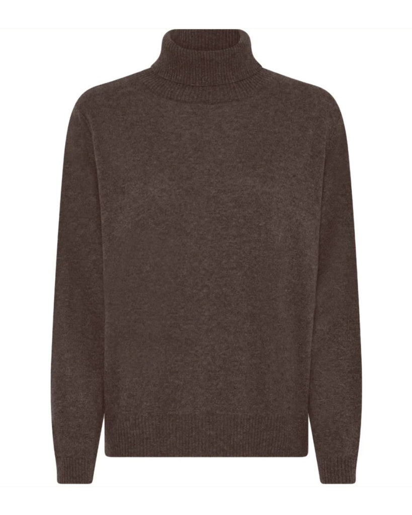 LA ROUGE ApS Cassandra Knit Rollneck Rollerneck Brown