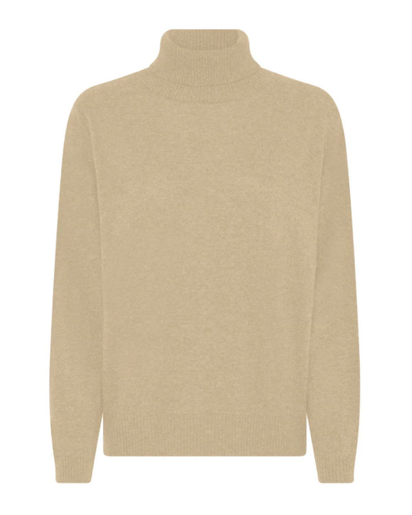 LA ROUGE ApS Cassandra Knit Rollneck Rollerneck Sand Melange