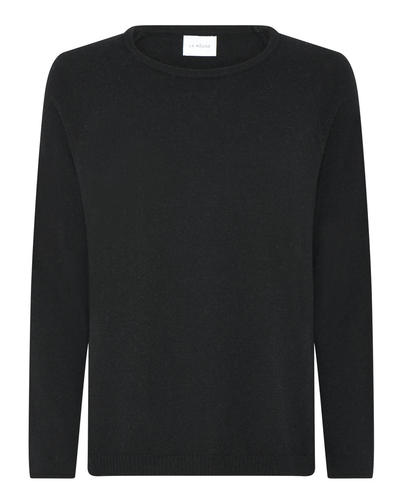 LA ROUGE ApS Cassandra Knit Round Neck Knit Black