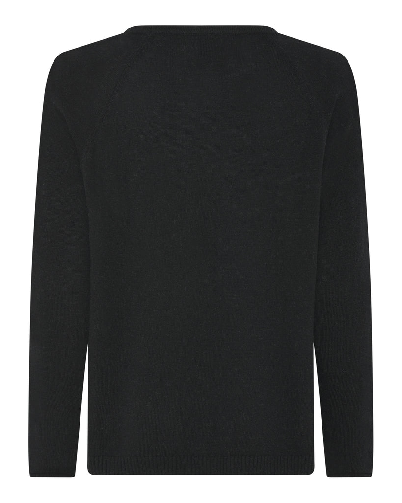 LA ROUGE ApS Cassandra Knit Round Neck Knit Black