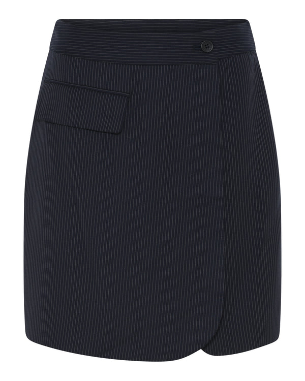 LA ROUGE ApS Catrine Shorts Shorts Navy Pinstribe