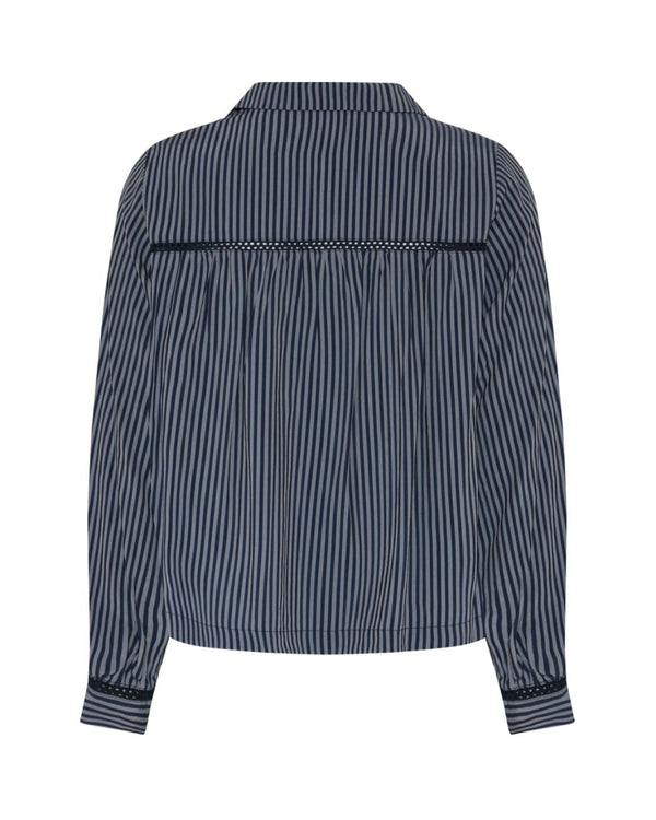 LA ROUGE ApS Cecilie V-Neck Blouse Blouse Navy