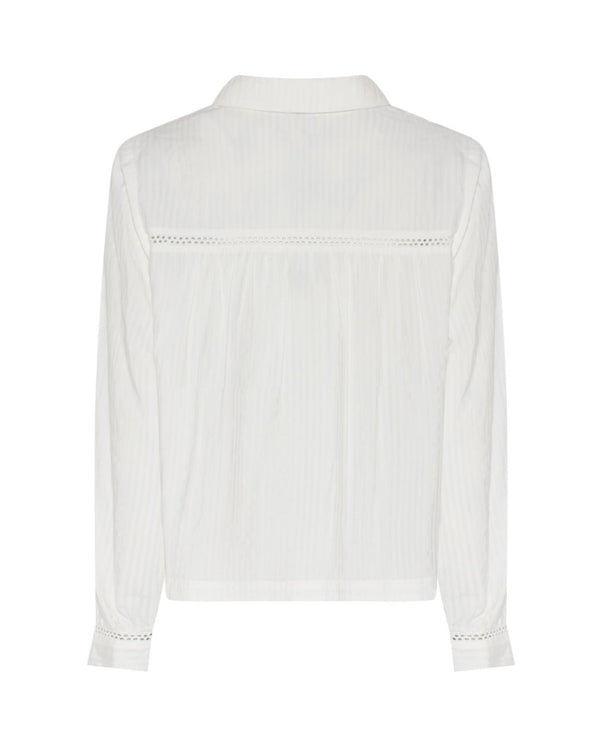 LA ROUGE ApS Cecilie V-Neck Blouse Blouse White