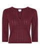 LA ROUGE ApS Charlotte Knit V-Neck Top