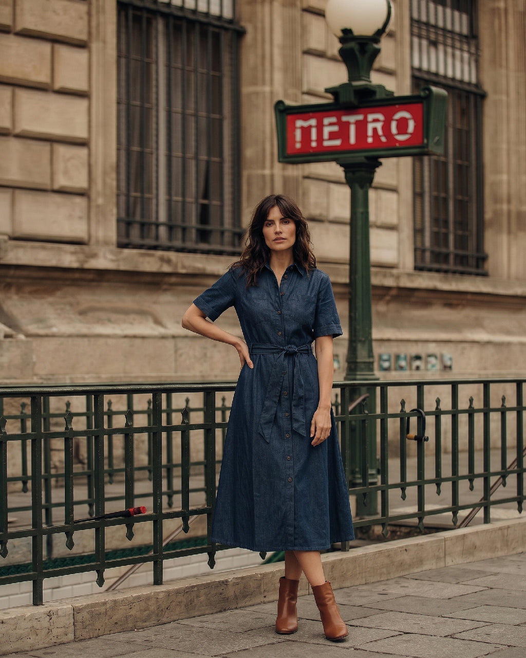 LA ROUGE ApS Charlotte New Dress Dress Dark Denim