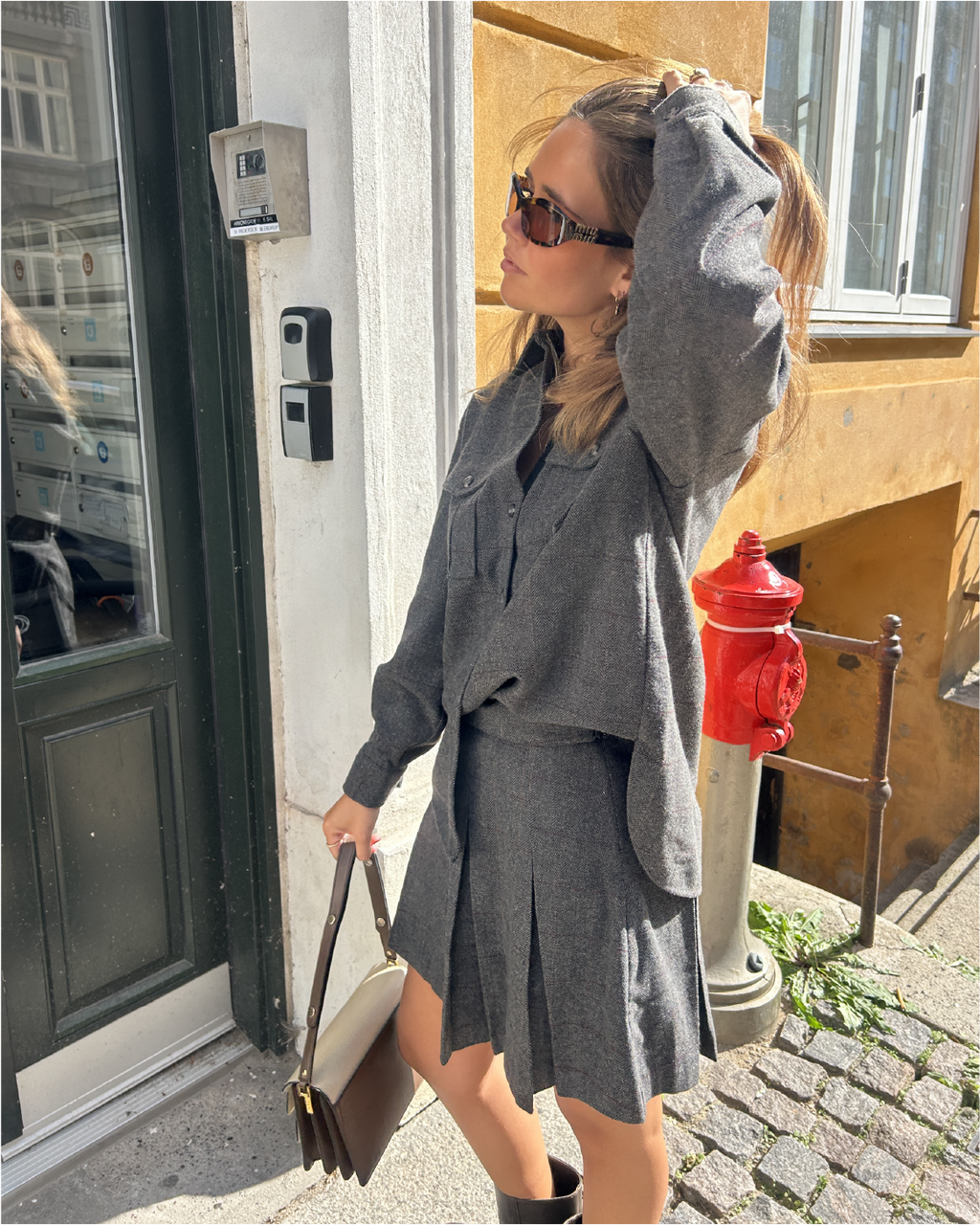 LA ROUGE ApS Checki skirt Skirt Brown