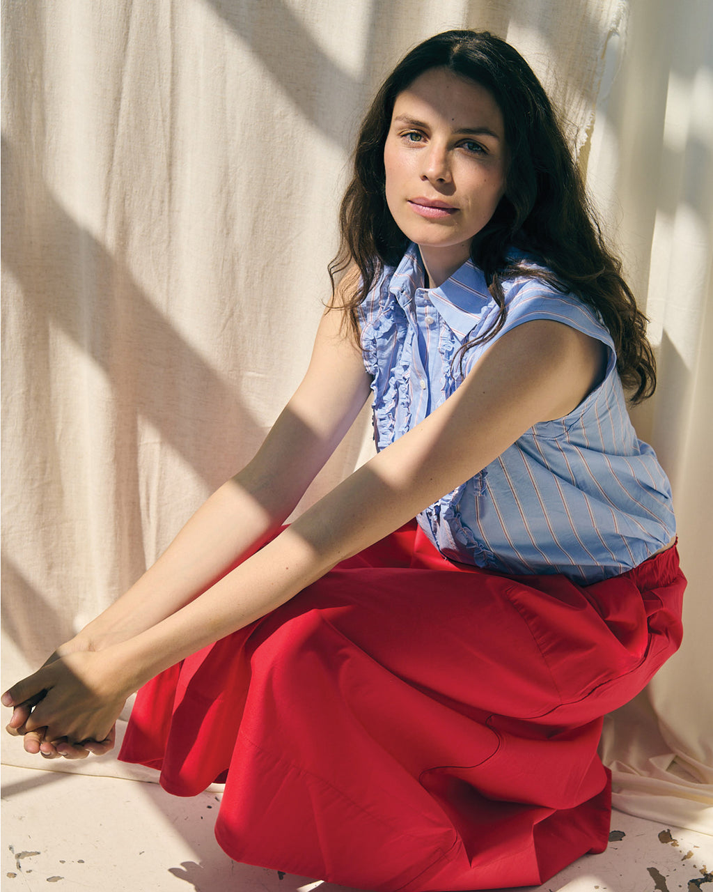 LA ROUGE ApS Cindy Top Top Blue stripe