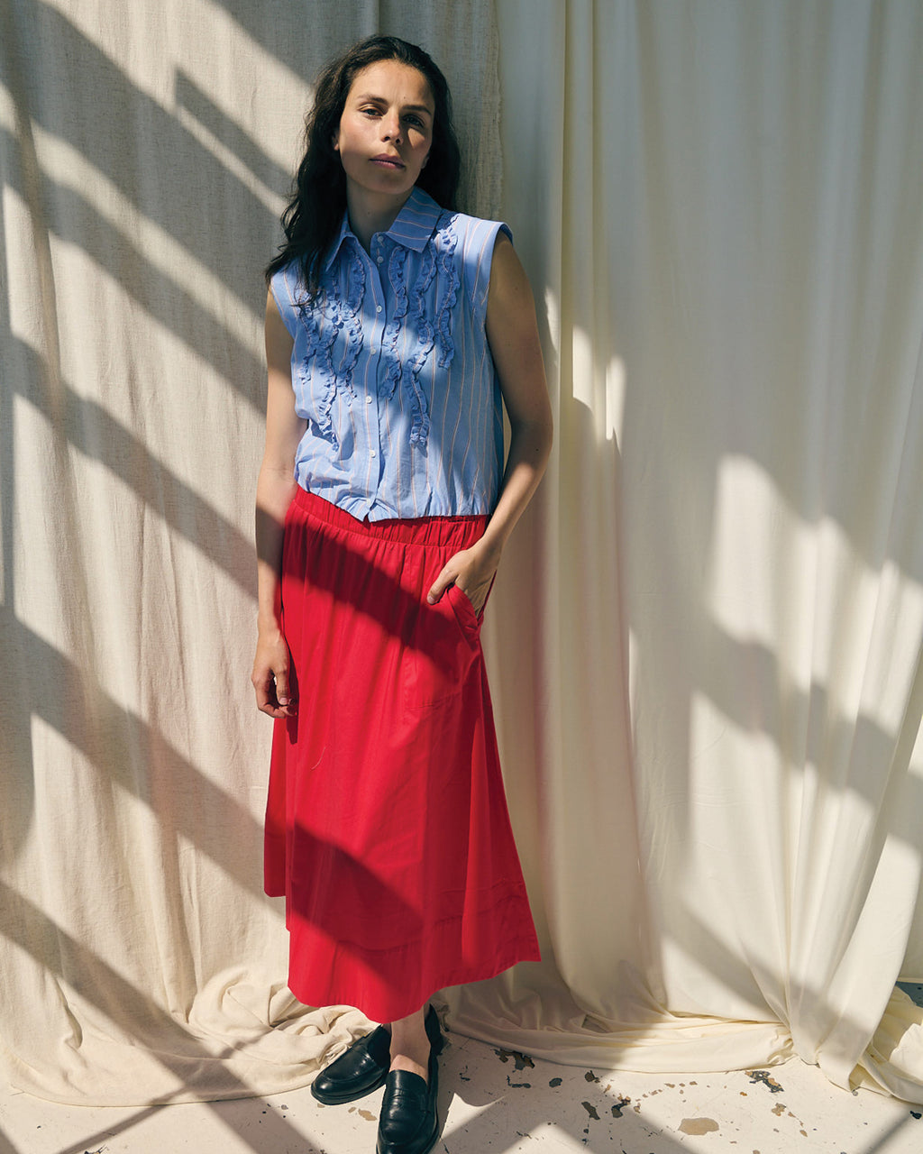 LA ROUGE ApS Cindy Top Top Blue stripe