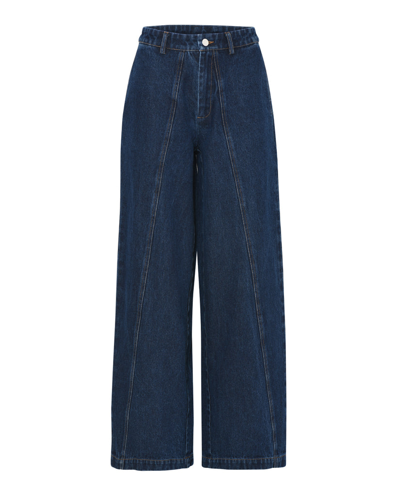 LA ROUGE ApS Clara Pants Pants Dark Denim