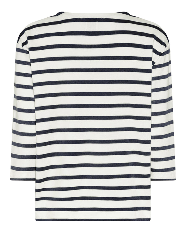 LA ROUGE ApS Claudia Boatneck Boatneck Offwhite/navy stripe
